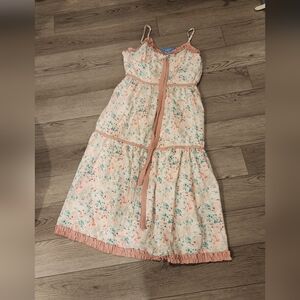 Floral Pink Korean Style Dress